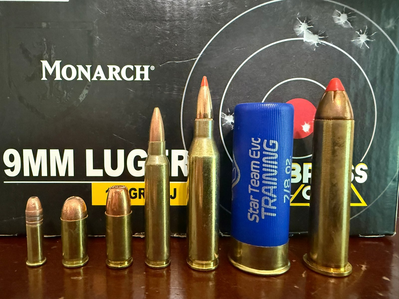 A lineup of cartridges