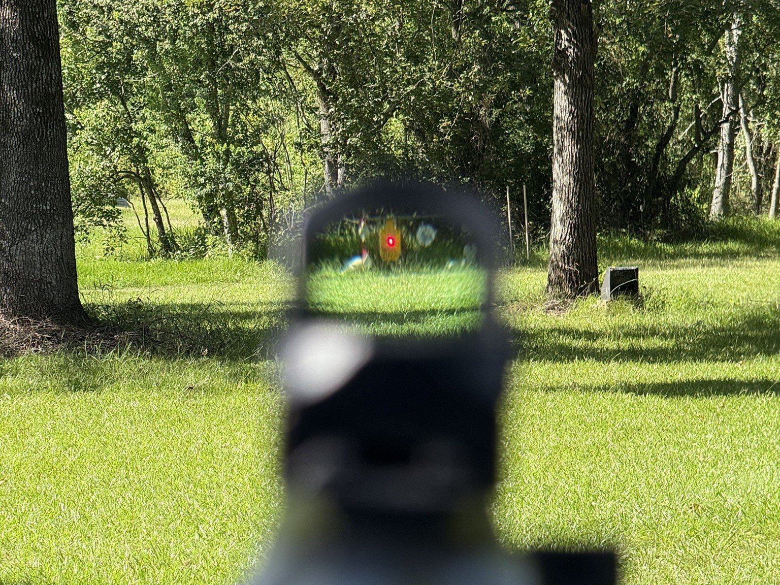 View down the sights