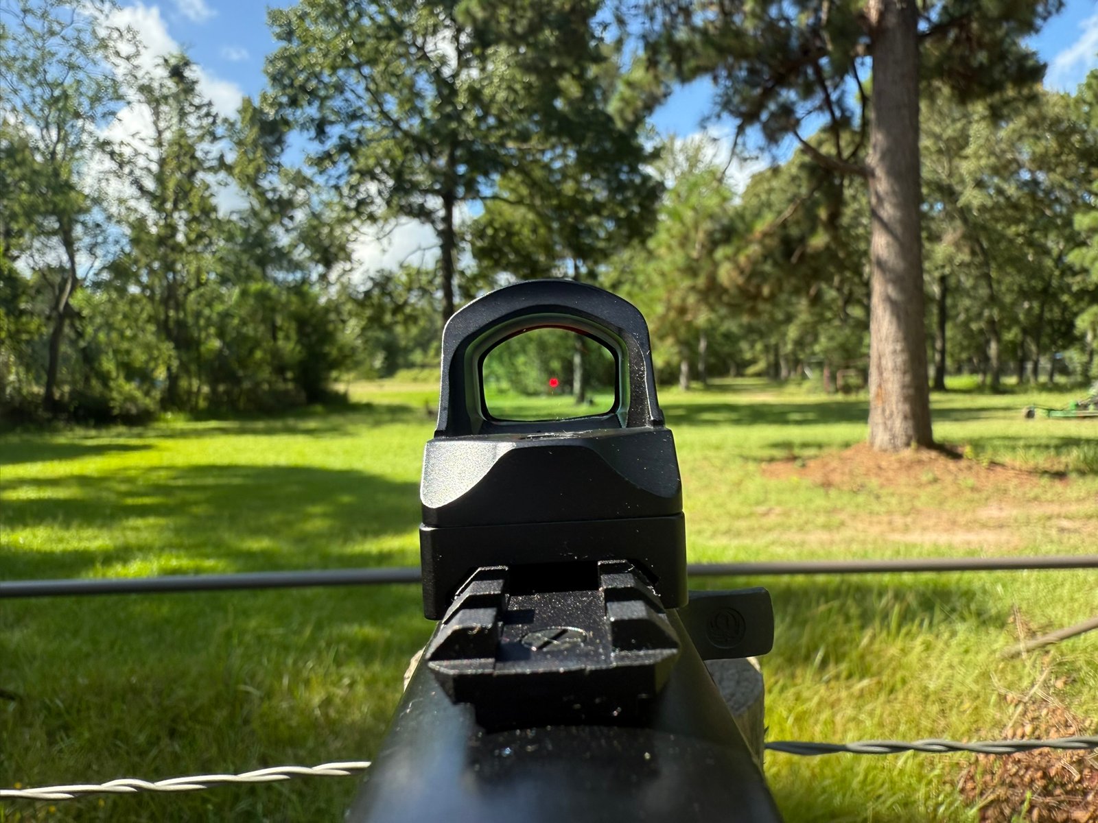 View down the sights