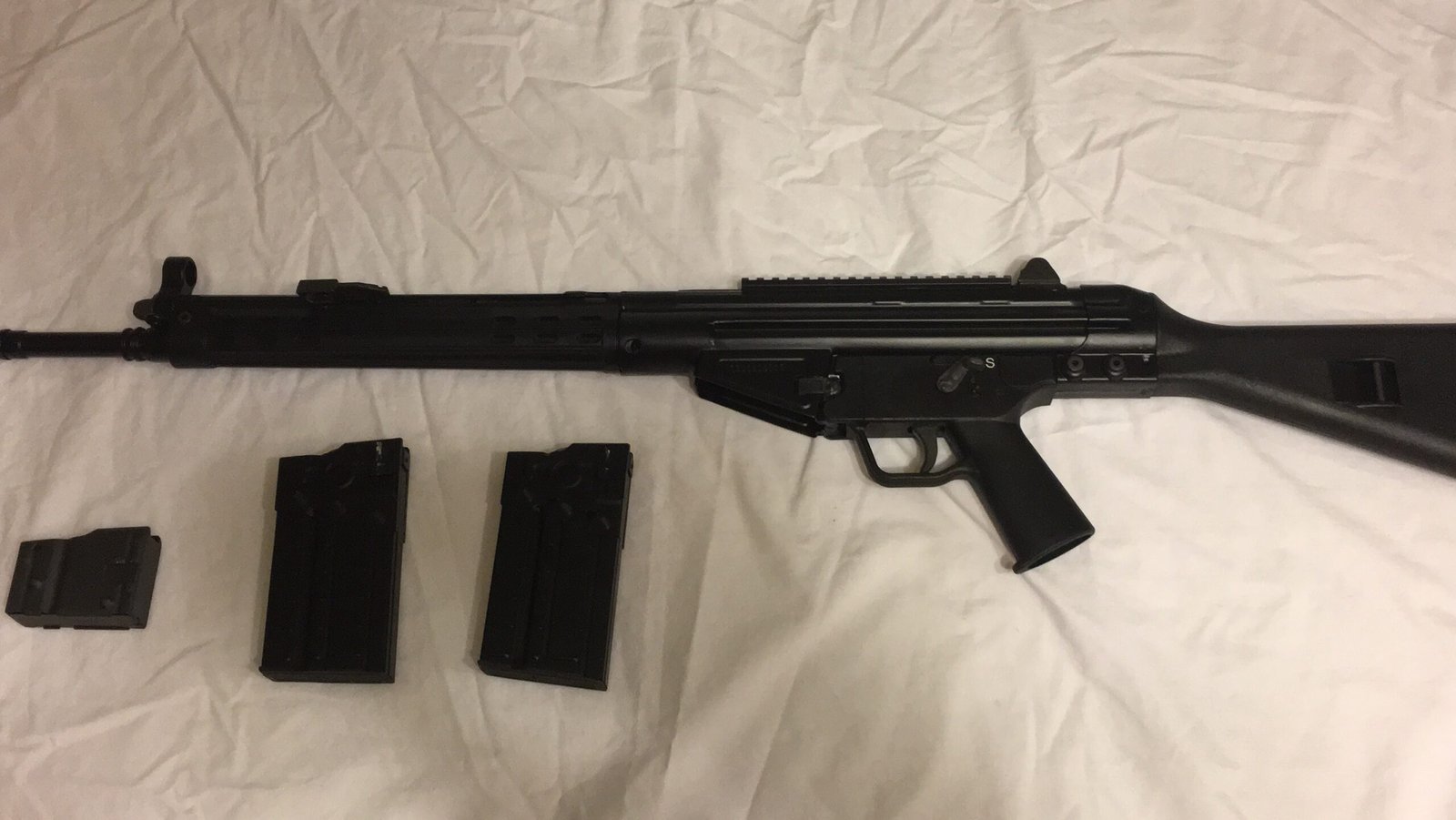 C308 with cheap polymer stock and forgrip