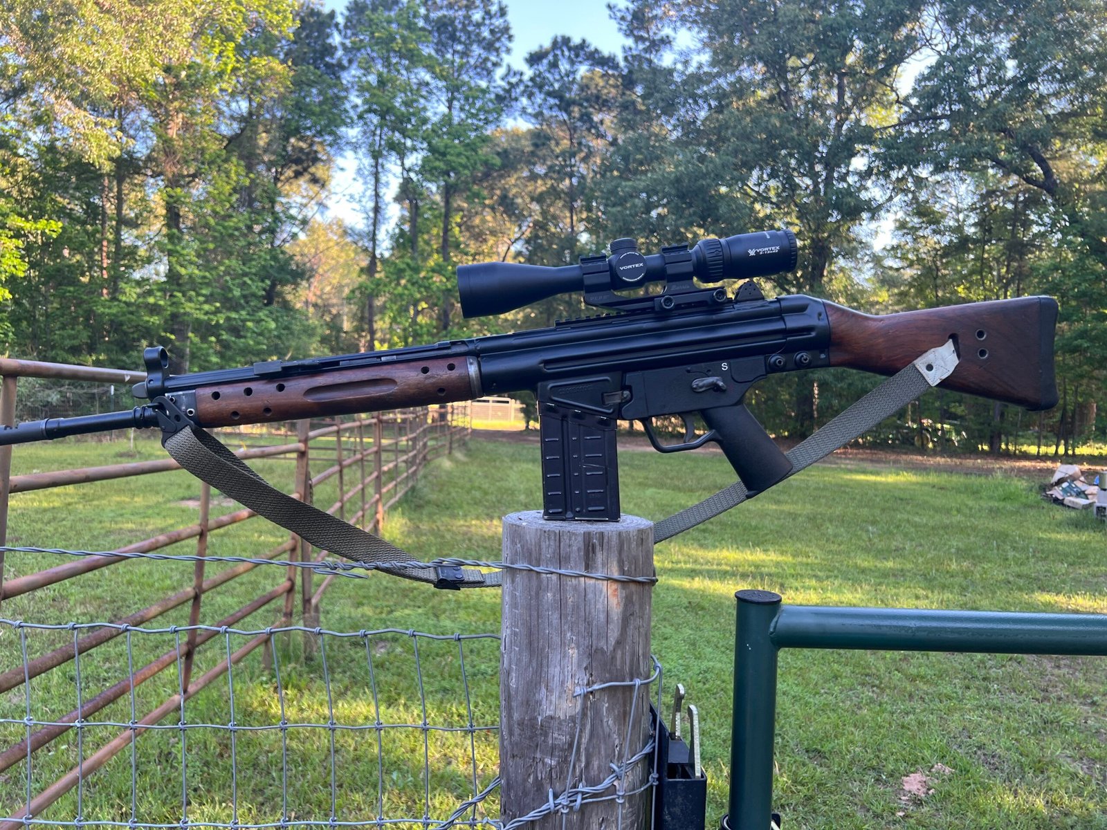 C308 on fence post