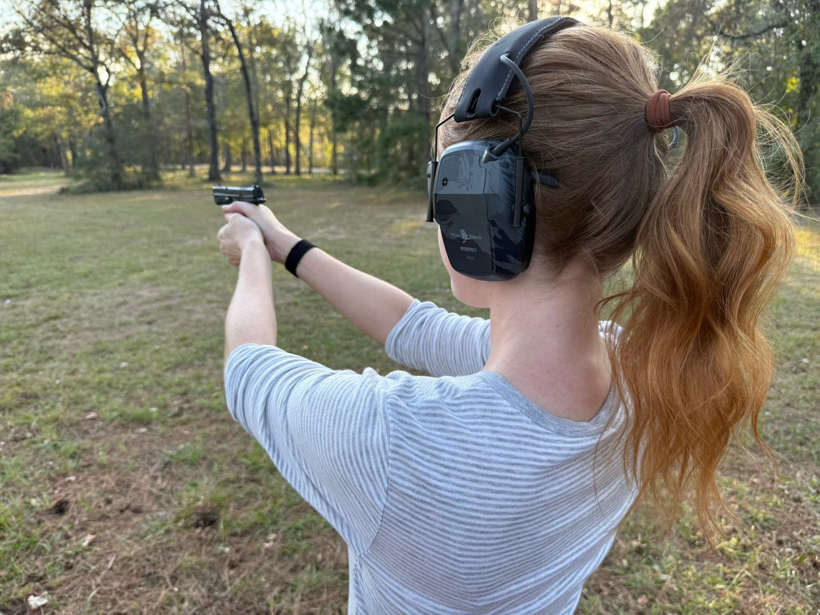 Over the shoulder live-fire firearms training