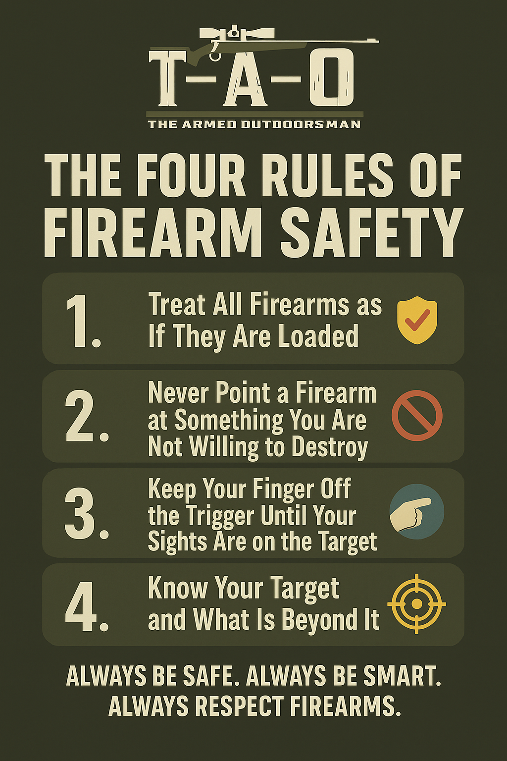 4 Rules of Gun Safety