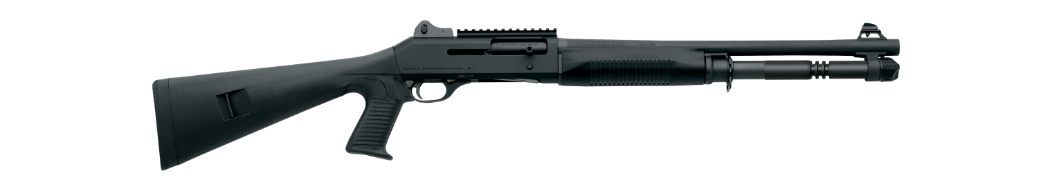 Benelli M4 semi-auto shotgun Marine Corpsissued tactical firearm with synthetic stock