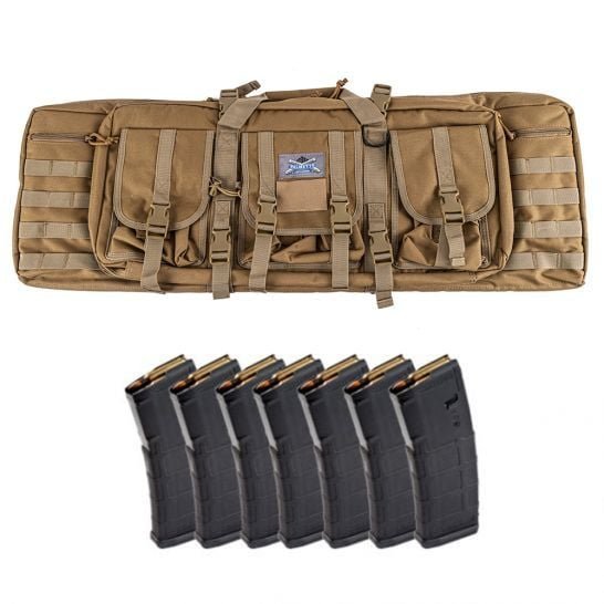 PSA 36″ Rifle Bag, FDE & 7 Magpul PMAGs Gen 2