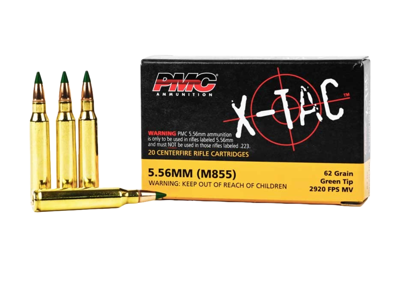 PMC X-Tac 5.56 Ammo 62 Gr 20rds