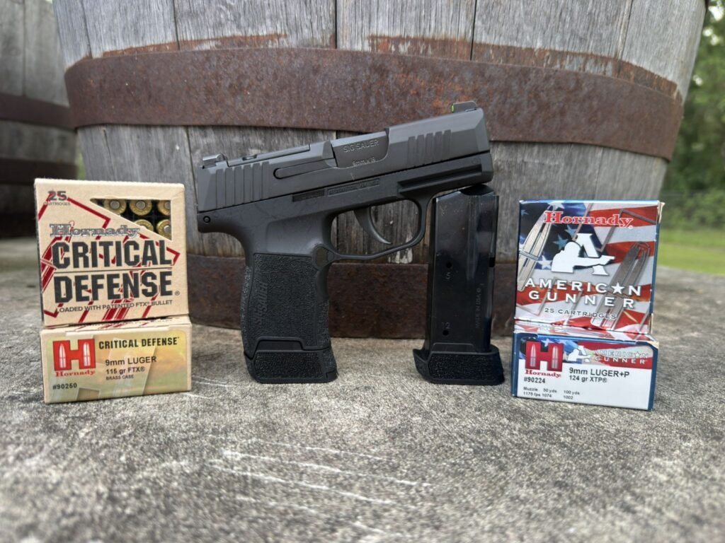 Hornady Critical Defense & American Gunner used in the SIG P365 Review.